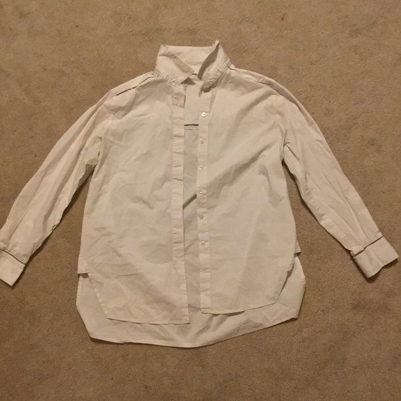 ATHLETA white Womens athleta button down size L - Picture 1 of 2